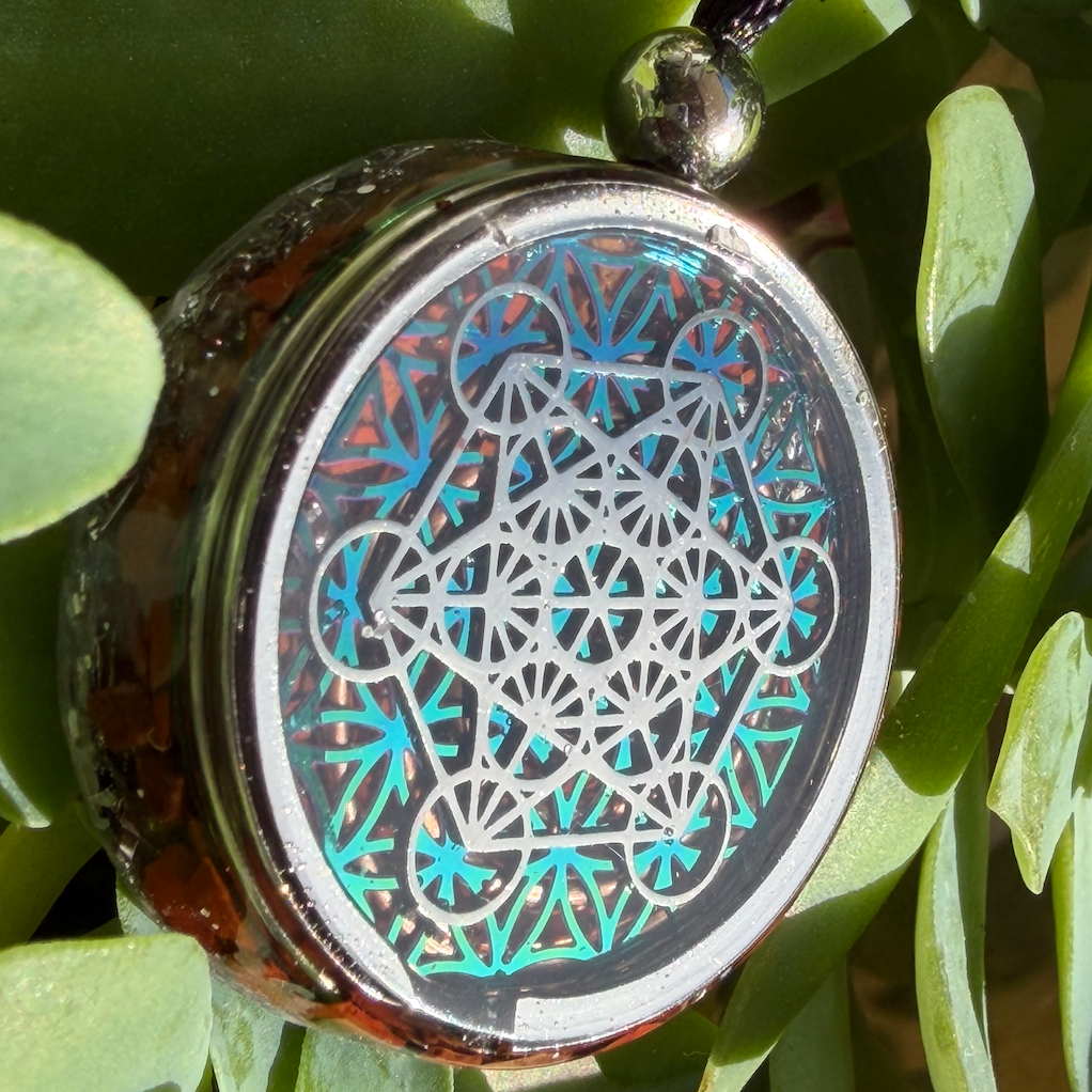 Cubo de Metatrón  con Jaspe Rojo