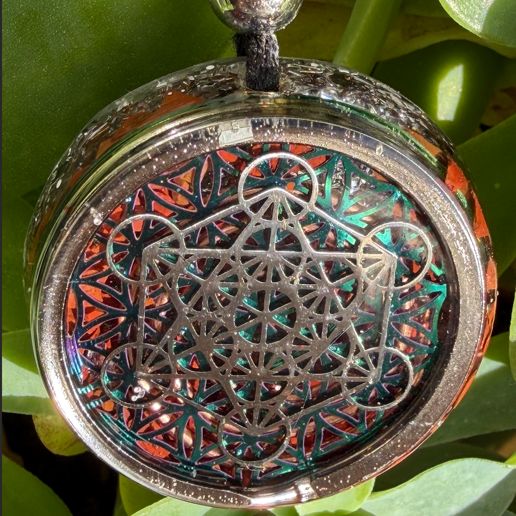 Cubo de Metatrón  con Jaspe Rojo